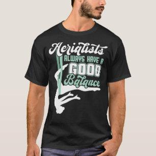 Camiseta Aerialistas Sempre Têm Bom Equilíbrio Com Seda Aér