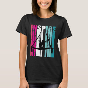 Camiseta Aerilista Feminina Inspira Treinador Yoga Aérea Re