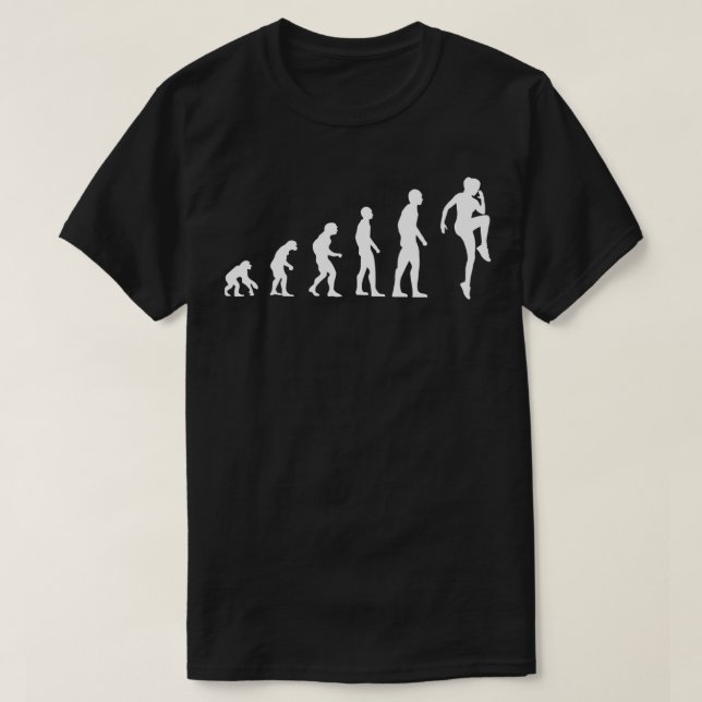 Camiseta Aeróbica Evolution Engraçada Gymnastica Presente (Frente do Design)