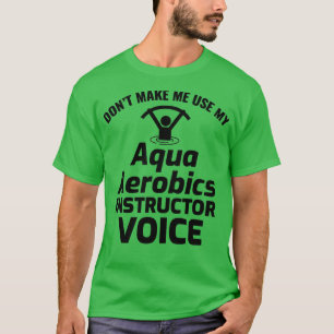 Camiseta Aeróbios aquáticos Exercício de malhação Aquática 