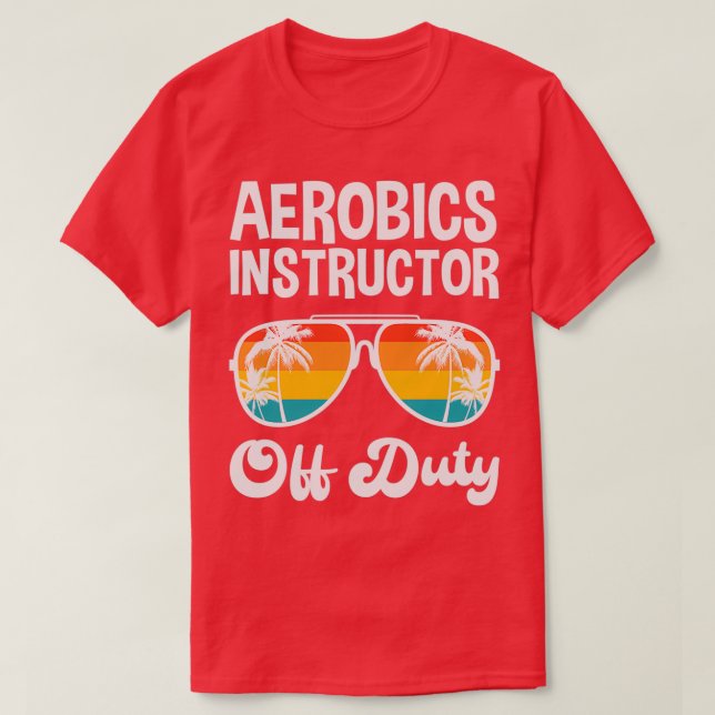 Camiseta Aeróbios Instrutor Off Duty Summer Vacirt (Frente do Design)