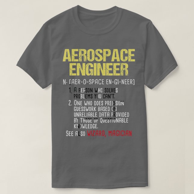 Camiseta Aeronáutica de Engenharia Aeronáutica do Engenheir (Frente do Design)