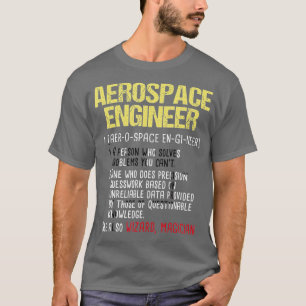 Camiseta Aeronáutica de Engenharia Aeronáutica do Engenheir