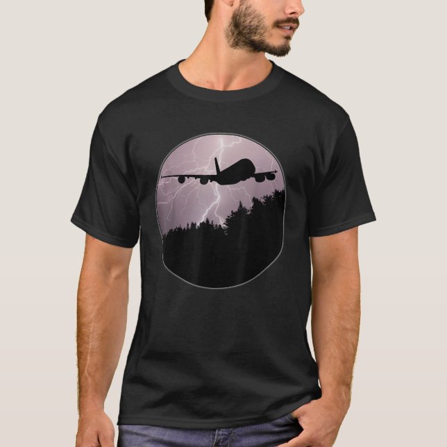 Camiseta Aeronave A380 Aeronaves (Frente)