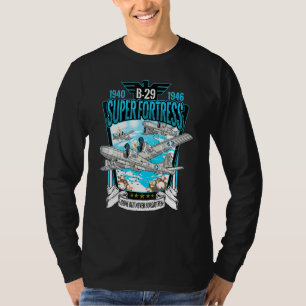 Camiseta Aeronave da Segunda Guerra Mundial Wwii B 29 Super