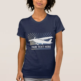Camiseta Aeronave de Alta-asa - Texto personalizado