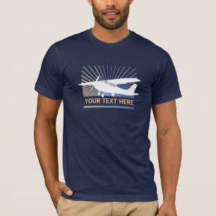 Camiseta Aeronave de Alta-asa - Texto personalizado