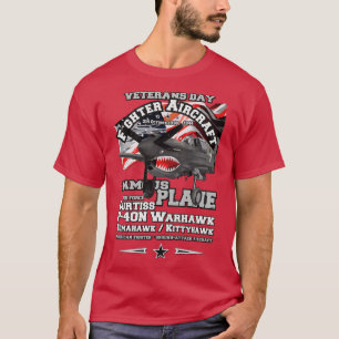 Camiseta Aeronave de ataque ao Curtiss P40 Warhawk
