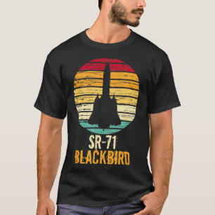 Camiseta Aeronave de aviação militar Vintage SR71 Blackbird