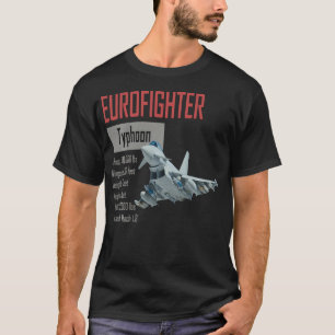 Camiseta Aeronave de Voz Britânica Eurocaça Typhoon