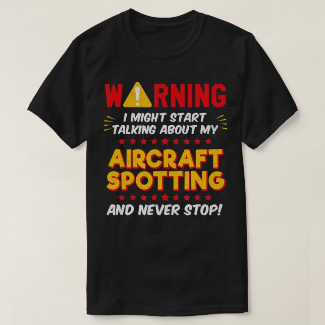 Camiseta Aeronave Engraçado Atalho de Avião, Piada 1 (Frente do Design)