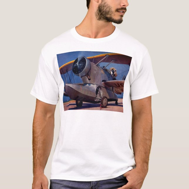 Camiseta Aeronave Grumman F-2 de 1939 (Frente)