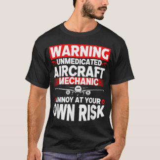 Camiseta Aeronave Mecânica de Aviões Funny Mecânica 1