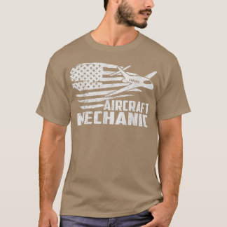 Camiseta Aeronave Mechanical Aviation Airplane Maintenance 