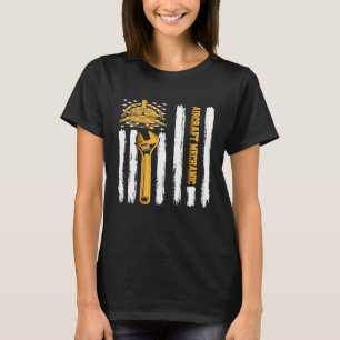 Camiseta Aeronave Mechanical Aviation Tech American