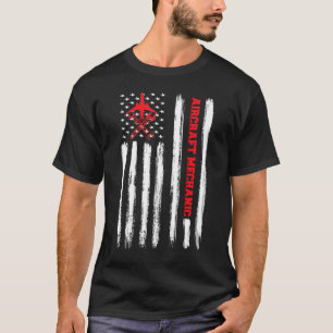 Camiseta Aeronave Mechanical Aviation Tech American