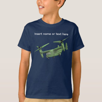 Camiseta Aeronave Osprey com espaço para nome