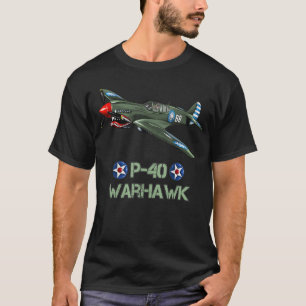 Camiseta Aeronaves da 2ª Guerra Mundial Americana Curtiss P