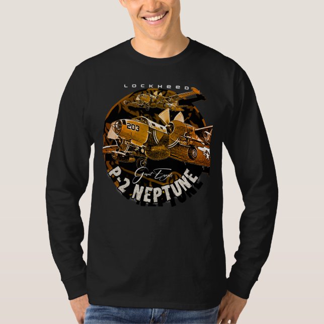 Camiseta Aeronaves da Patrulha Marítima do Marinho P2 Netun (Frente)