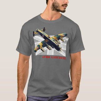 Camiseta Aeronaves da RAF Avro Lancaster Bomber WW2 britâni