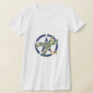 CAMISETA AERONAVES DA SEGUNDA GUERRA MUNDIAL