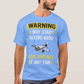 Camiseta Aeronaves de avião modelo de aviso