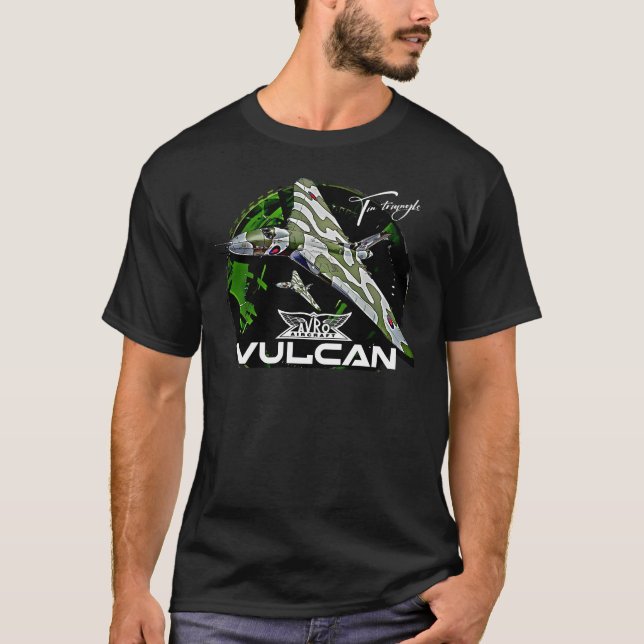 Camiseta Aeronaves de Bomba Estratégica Avro Vulcan RAF (Frente)