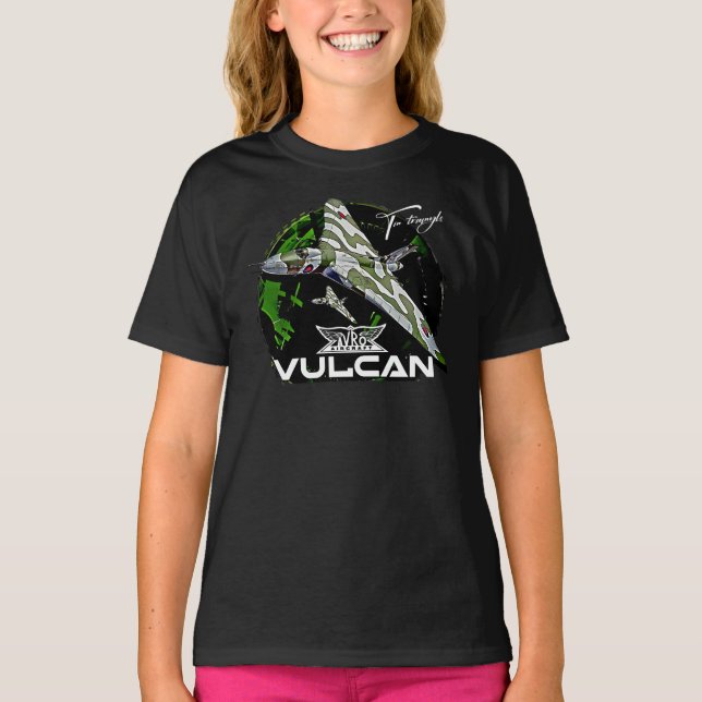 Camiseta Aeronaves de Bomba Estratégica Avro Vulcan RAF (Frente)