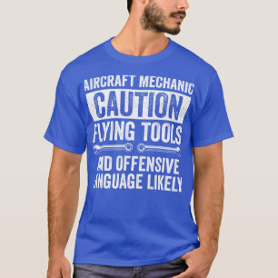 Camiseta Aeronaves Engraçadas Mecânicas De Fixação 1
