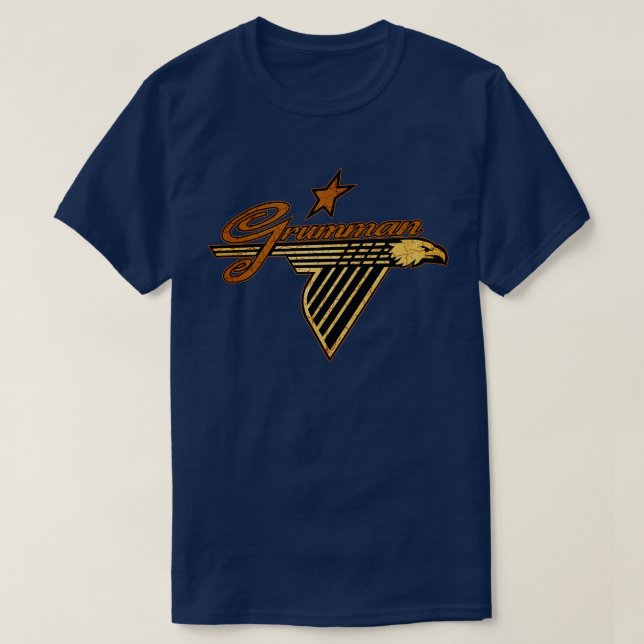 Camiseta Aeronaves Vintage Grumman (Frente do Design)