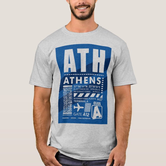 Camiseta Aeroporto ATH Atenas (Frente)