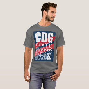 Camiseta Aeroporto CDG Paris