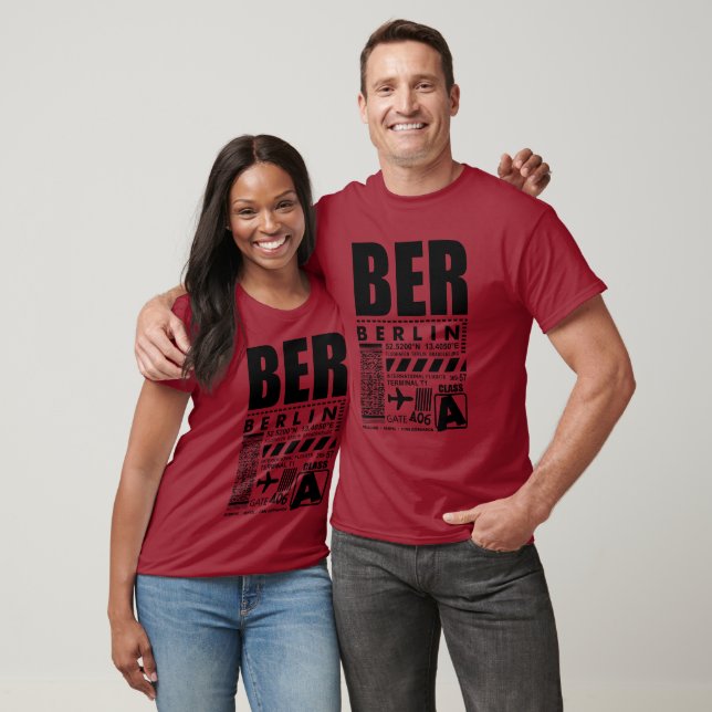 Camiseta Aeroporto de Berlim BER (Unissex)
