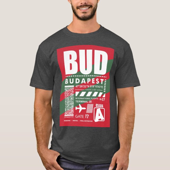 Camiseta Aeroporto de Budapeste (Frente)