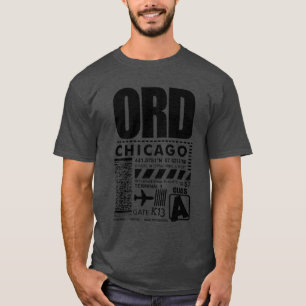 Camiseta Aeroporto de Chicago ORD O'Hare