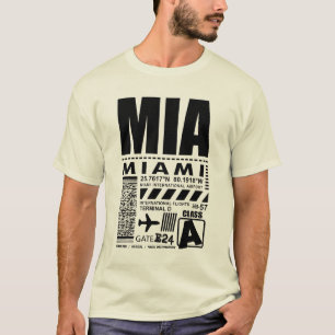Camiseta Aeroporto de Flórida MIA Miami