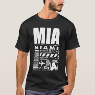 Camiseta Aeroporto de Flórida MIA Miami