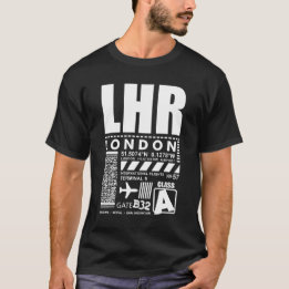 Camiseta Aeroporto de Heathrow em Londres LHR