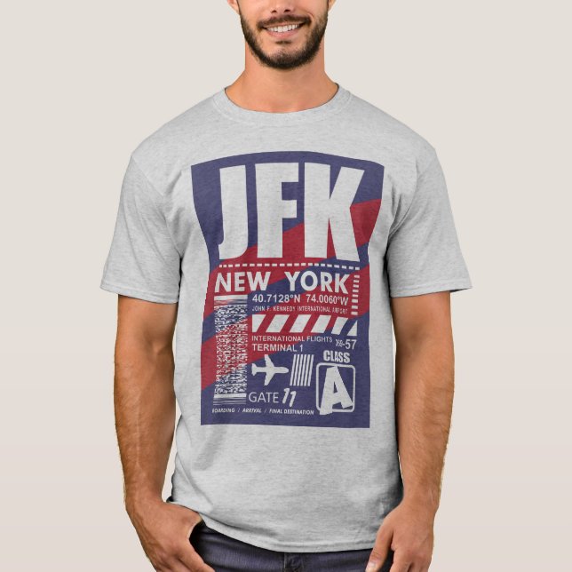 Camiseta Aeroporto de Nova Iorque JFK (Frente)