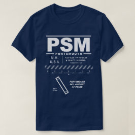 Camiseta Aeroporto de Portsmouth Int'l em T-Shirt PSM Peace