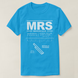 Camiseta Aeroporto de Provença de Marselha MRS T-Shirt