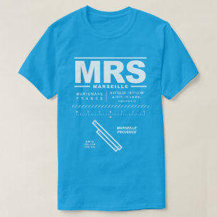Camiseta Aeroporto de Provença de Marselha MRS T-Shirt