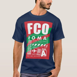 Camiseta Aeroporto de Roma FCO,