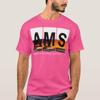 Camiseta Aeroporto de Schiphol de Amesterdã Países Baixos A