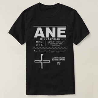 Camiseta Aeroporto do Condado de Anoka Blaine ANE USAA