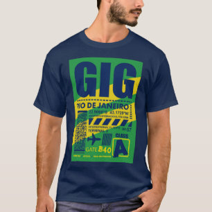 Camiseta Aeroporto GIG Rio de Janeiro