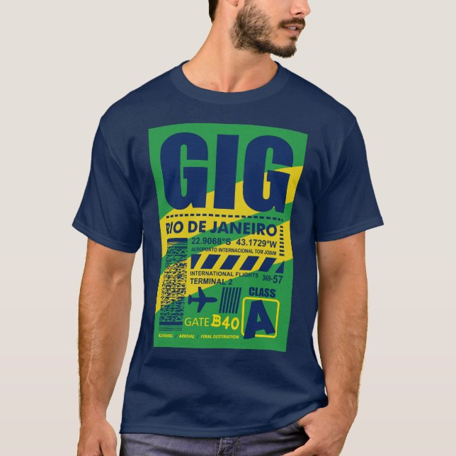 Camiseta Aeroporto GIG Rio de Janeiro (Frente)