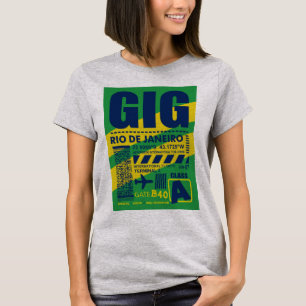 Camiseta Aeroporto GIG Rio de Janeiro