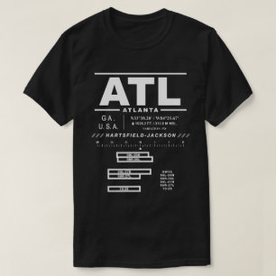 Camiseta Aeroporto Internacional de Atlanta ATL USAA