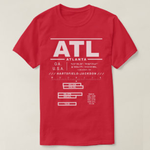 Camiseta Aeroporto Internacional de Atlanta, T-Shirt